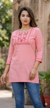 Jp Vol 1 Rayon Embroidery Work Short Kurti Wholesale Online